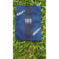 Hand-Painted Denim A4 Size Document Holder