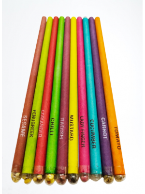 Seed Pencil Pack Of 10 Different Seeds - Black Lead