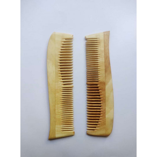 NatureBricks Neem Radha Comb: 100% Hand Made Anti-Dandruff Anti-Hairfall Comb