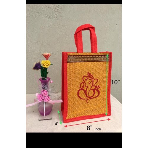 Jute bag 10 X 8 X 4 inches