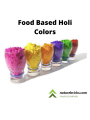 Food Grade Based Holi Color Made From Corn Starch and Safe Colourants