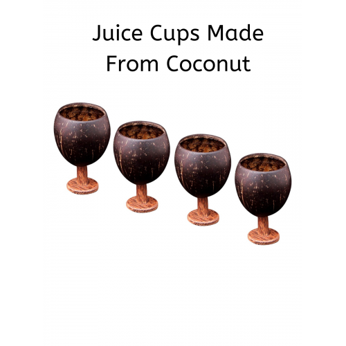 Coconut Shell Juice Cups Eco Friendly 